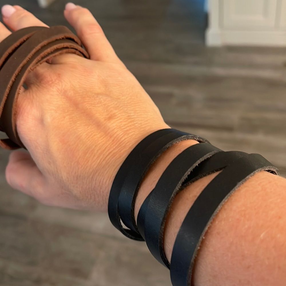 Bundle of New Leather Wrap Bracelets